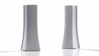 beautifully designed pair of stereo speakers with the same good 