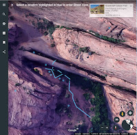 Google Earth Trail at Grandstaff Canyon Moab, Utah