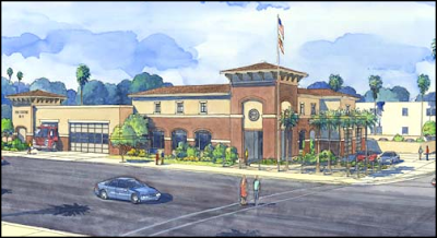 Artist Concept of New LAFD Station 13