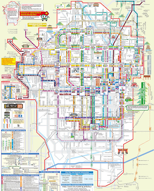 แผนที่รถเมล์เกียวโต (Kyoto Bus)