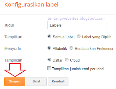 Cara mengkategorikan postingan di blogspot