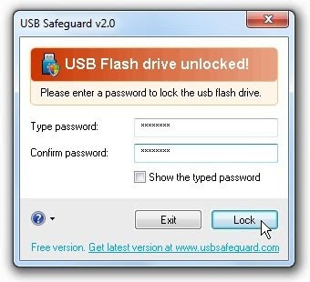 Protect Flash Drive using USB Safeguard.