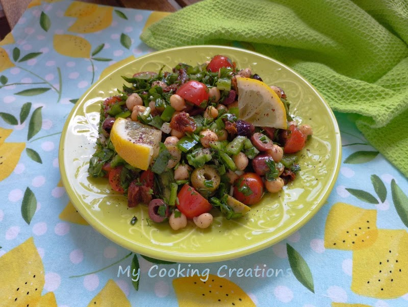 Средиземноморска салата Балела * Balela insalata di ceci mediterranea