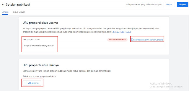 Properti Situs