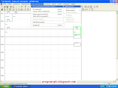 PLC communications parameter setup