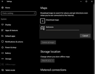 Cara Download Maps Offline di Windows 10