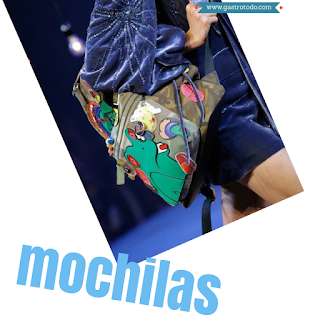 Mochila con estilo peculiar y singular.