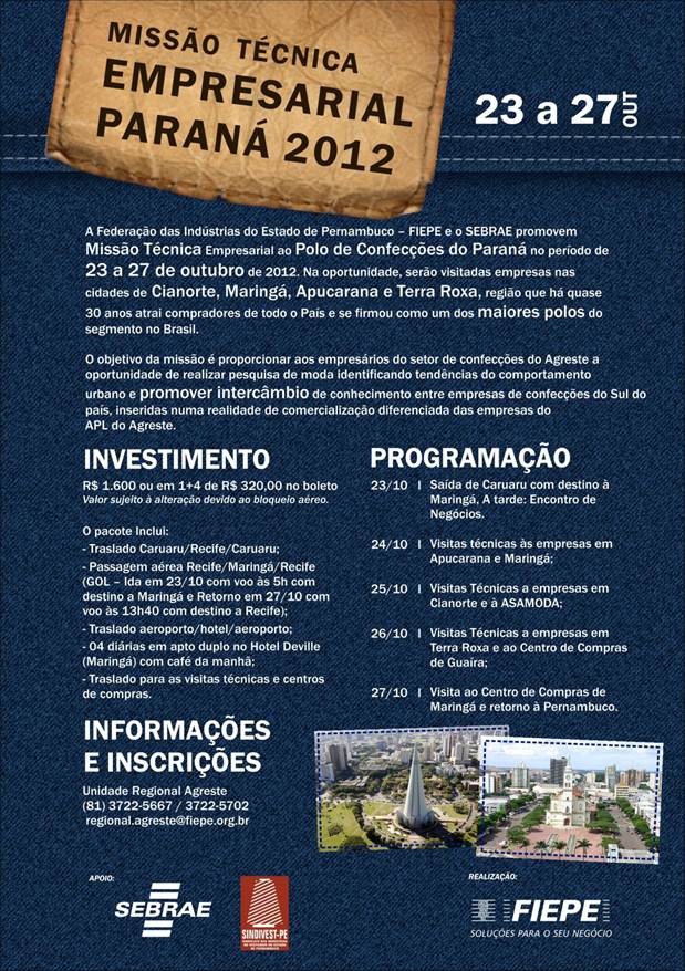 Missão Técnica Empresarial Paraná 2012‏