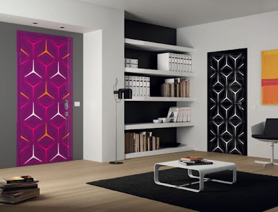 super modern colorful doors