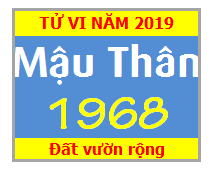 Tử Vi Tuổi Mậu Thân 1968 Năm 2019 Nam Mạng - Nữ Mạng