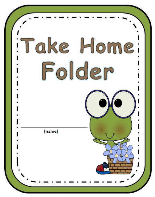 Your students will love getting organized with this adorable Frog Take Home Folder.