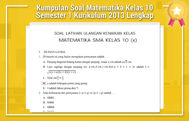 Contoh Soal Mtk Kls 8 Semester 1