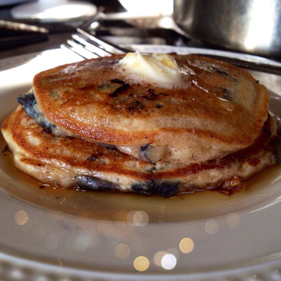 last some picture to posted how  weekend make a pancakes make I of pancakes with blueberry bisquick