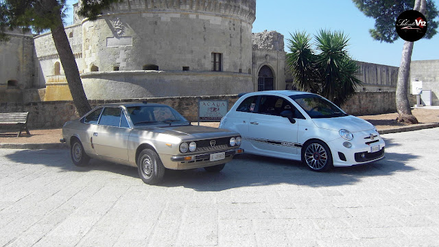 salento v12 lancia beta coupé e 500 abarth acaya