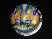 Mardi Gras Mask Cakes