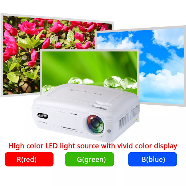 10000 Lumens 3D 1080P Full HD Mini Projector LED Multimedia Home Theater Android