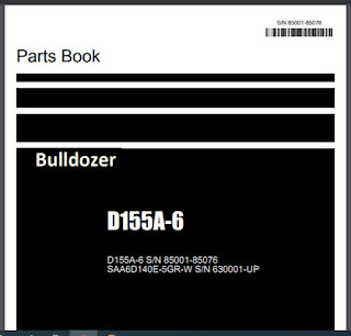 D155A-6 Parts Book Catalog Dozer Bulldozer