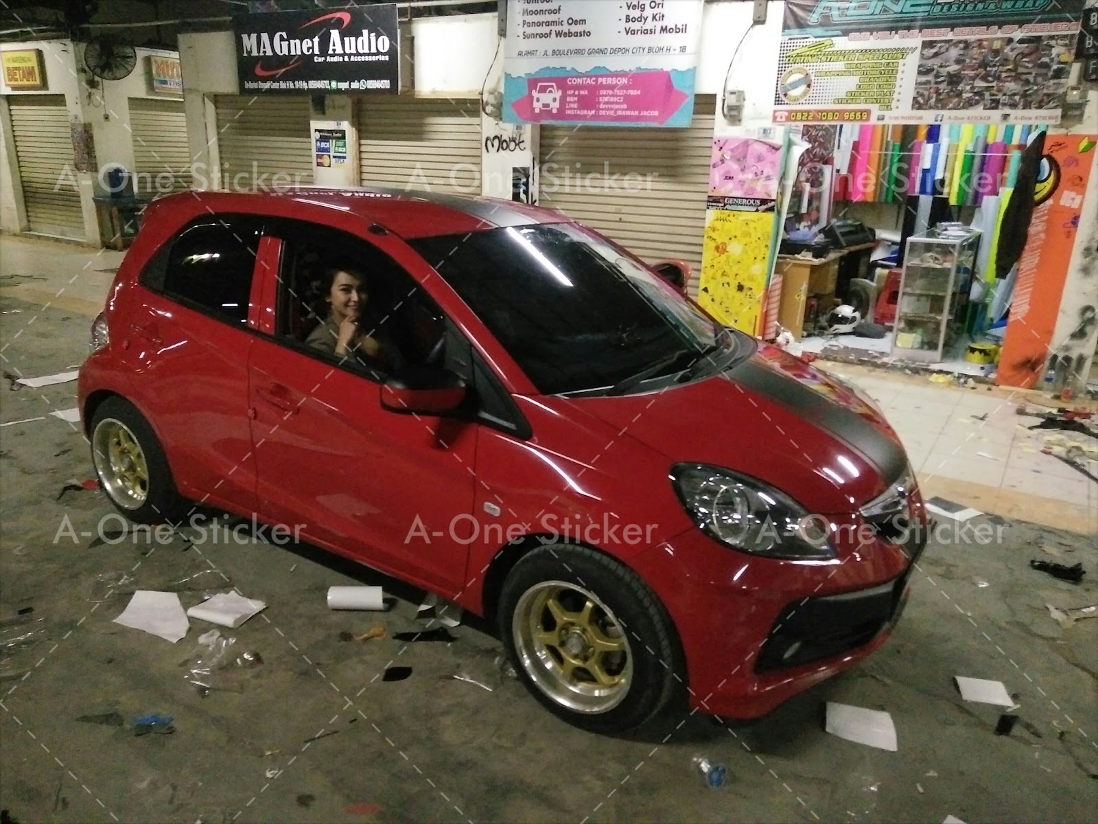 Honda Brio Modifikasi Stiker Modifotto