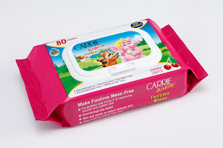 KERIANGAN TANPA HENTI DENGAN CARRIE JUNIOR FUNTIME WIPES