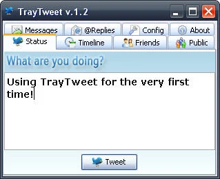 TrayTweet twitter