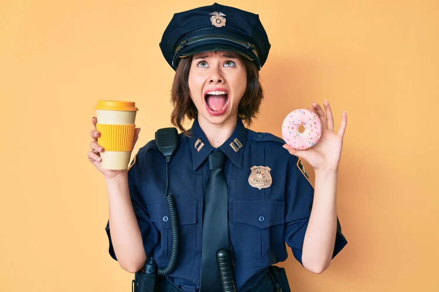 Police and Doughnuts: Love at first sight!