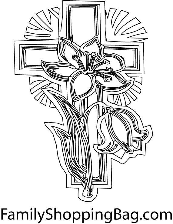 coloring pages easter jesus. These Easter Cross Coloring