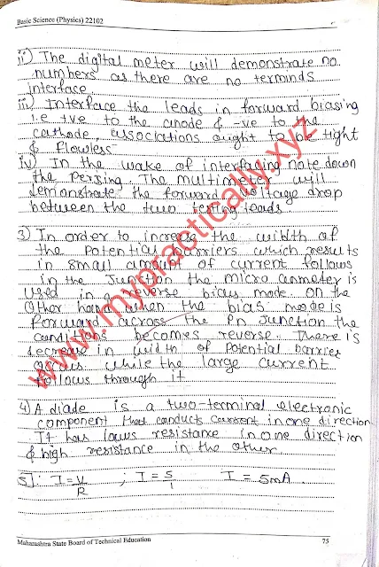 diploma manual answers, Msbte Manual Answers, practical answers, first year manual answers, basic science Practical Answers,