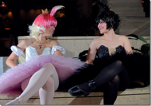 princess tutu cosplay - princess tutu by genki-uhinagiku and princess kraehe by miaka2u