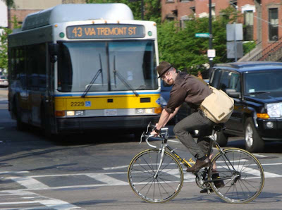 bicycle Boston bus
