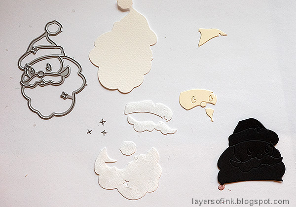 Layers of ink - Joyful Christmas Wall-Hanger Tutorial by Anna-Karin Evaldsson.