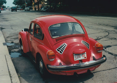 1974 Volkswagen Super Beetle "Rolls-Royce" in Milwaukee, Wisconsin, in December 2001