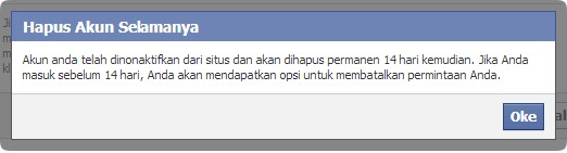 Menghapus Akun Facebook