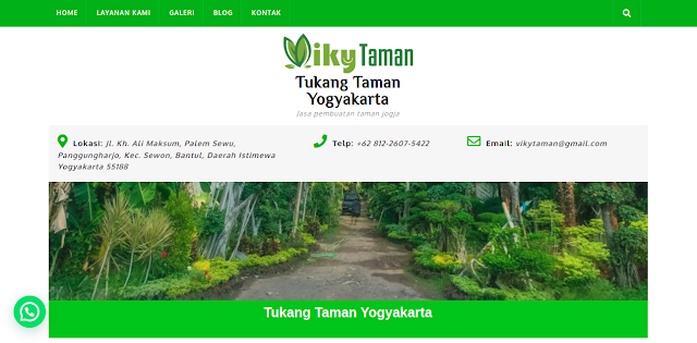 Tampak situs website Viky Taman Jogja, foto: screenshots