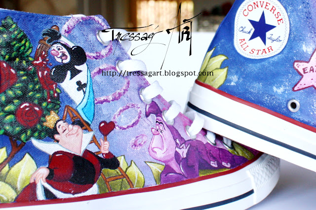 Converse Custom Shoes Alice in Wonderland