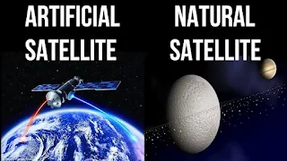 Difference between natural and artificial satellites
