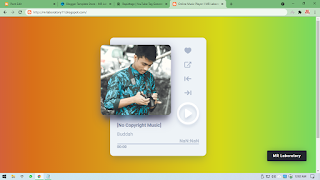 Online Music Player Blogger Template