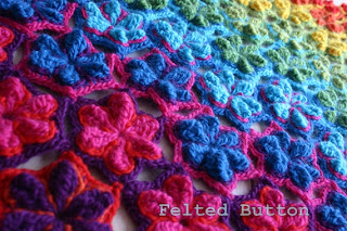 Star Fruit Blanket and Rug Crochet Pattern by Susan Carlson of Felted Button