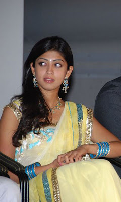 Praneetha looking cute in saree photo