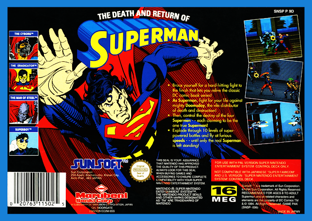 1994 SunSoft : The Death and Return of Superman (SNES)