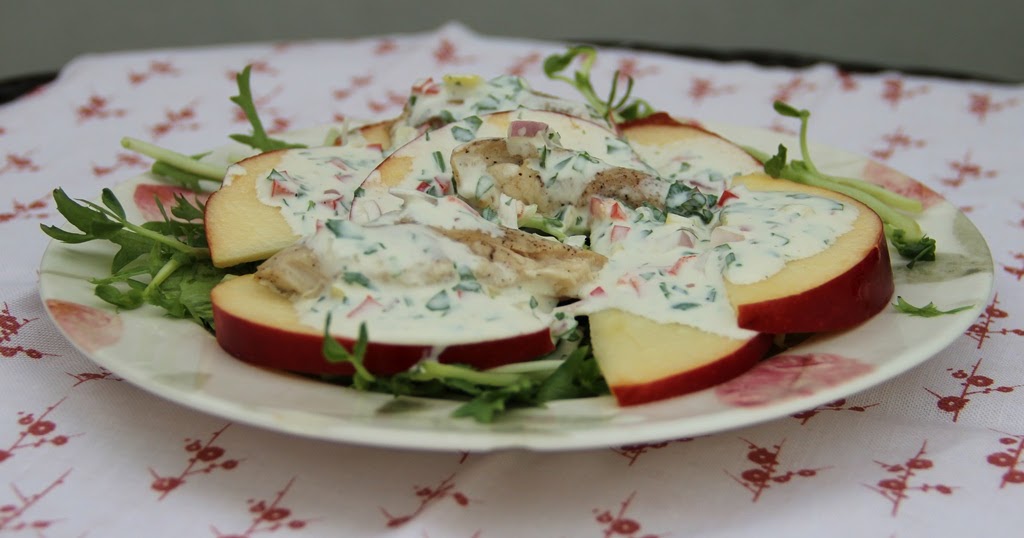 Mikahaziq: Resepi Salad Chicken & Apple With Ranch Dressing