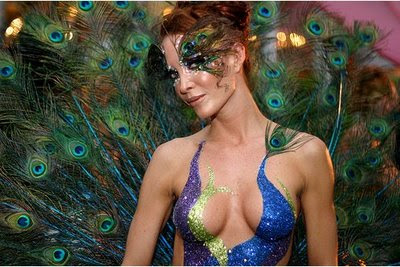 Celebrity Marissa Miller Body Painting