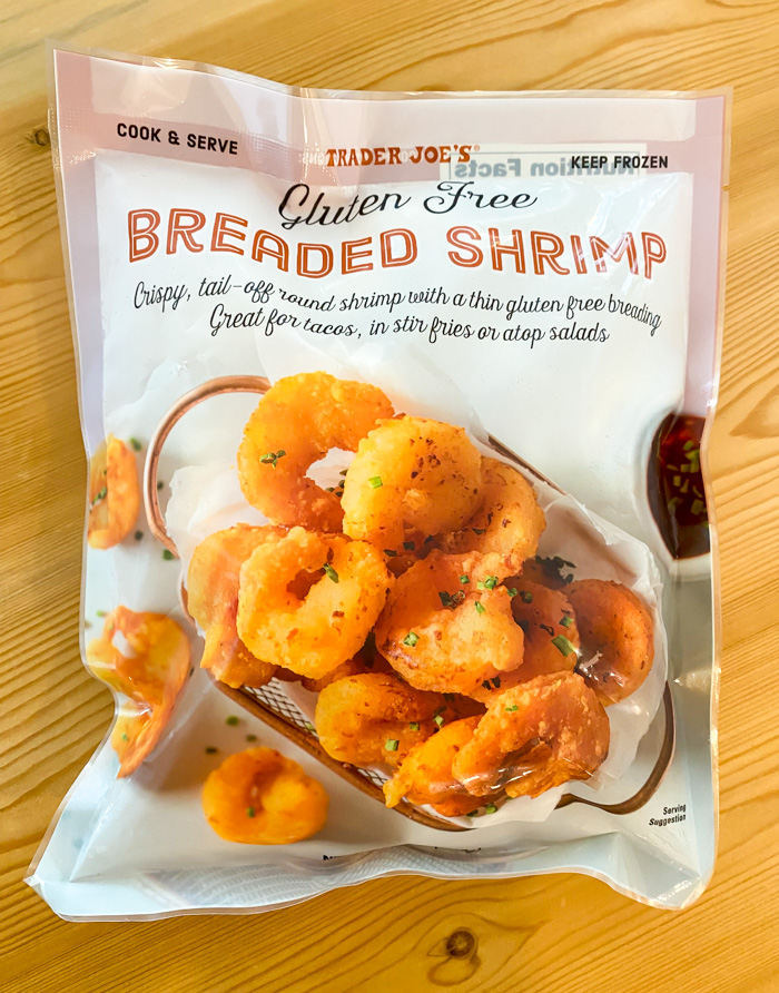 Trader Joe's Gluten-Free Breaded Shrimp in package