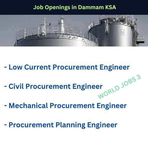 Job Openings in Dammam KSA