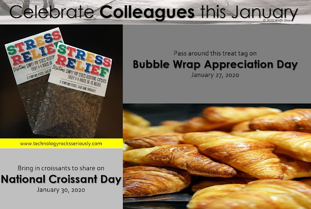 Bubble Wrap Appreciation Day and National Croissant Day ideas