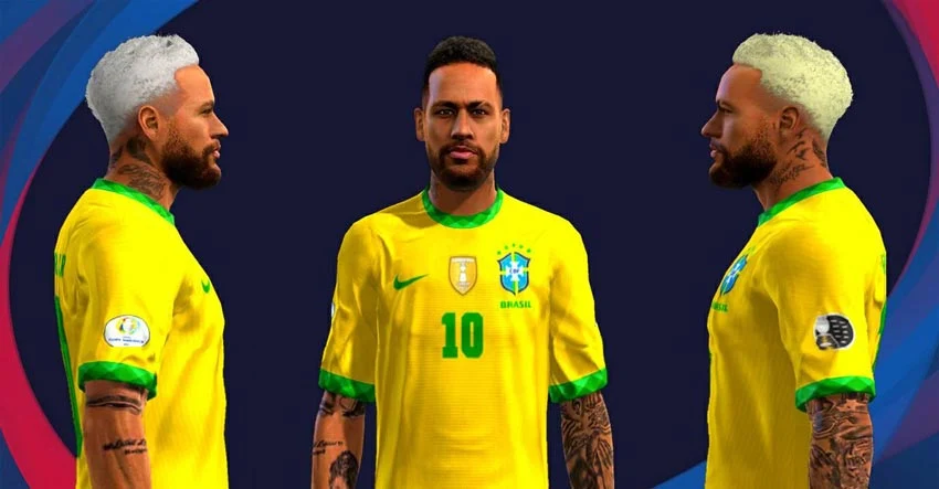 Neymar Jr Face 3 Versions For PES 2013
