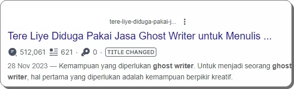 tere liye ghost writer