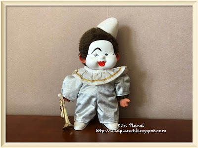 kiki vintage clown blanc auguste costume vintage collection monchhichi