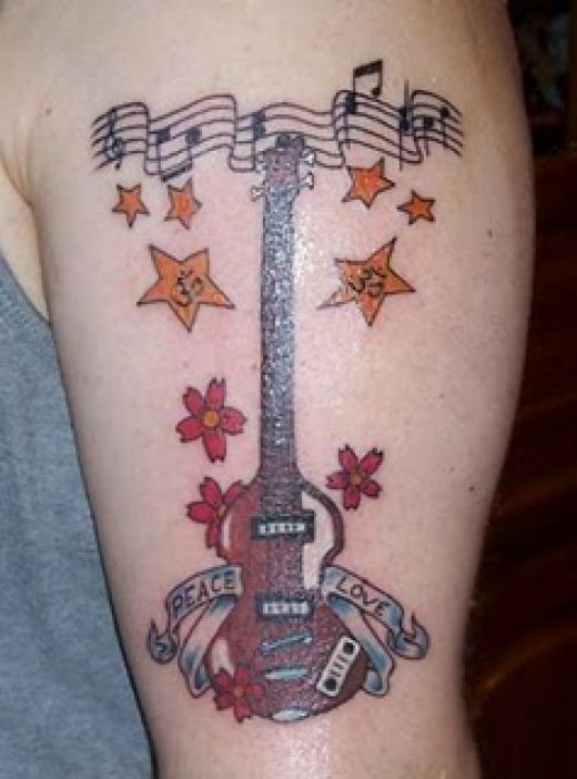 music notes tattoo designs. i love music tattoos. i love
