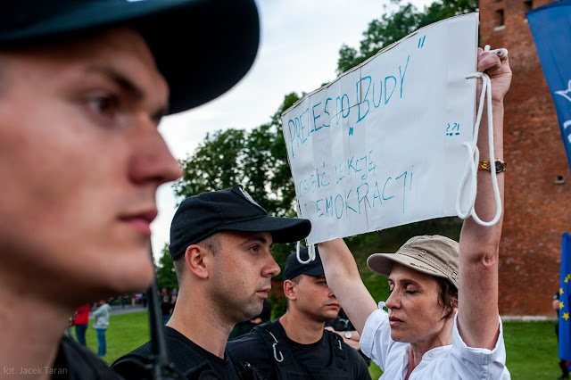 Stop upartyjnianiu Wawelu, obywatele RP, demonstracja