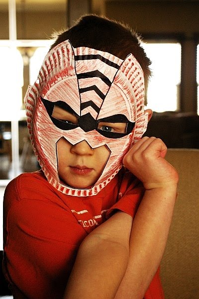 masks for kids. Paper plate masks!